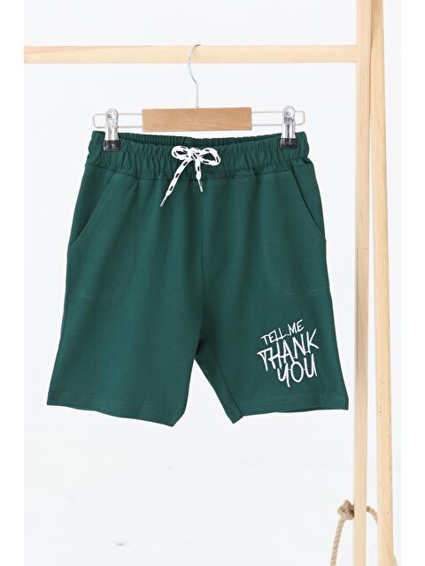 Tofisa Kız Çocuk Zümrüt Baskılı Şort - 27337