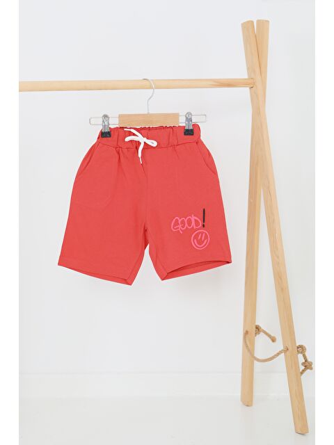 Tofisa Kız Çocuk Mercan Baskılı Şort - 27460 - S000425983-19963