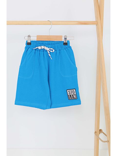 Tofisa Kız Çocuk Turkuaz Baskılı Şort - 27335 - S000425980-20055