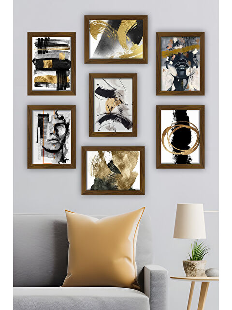 Artavessa 7 Parça Çerçeve Görünümlü Mdf Tablo Seti - 7ARTAVESSA7-2030