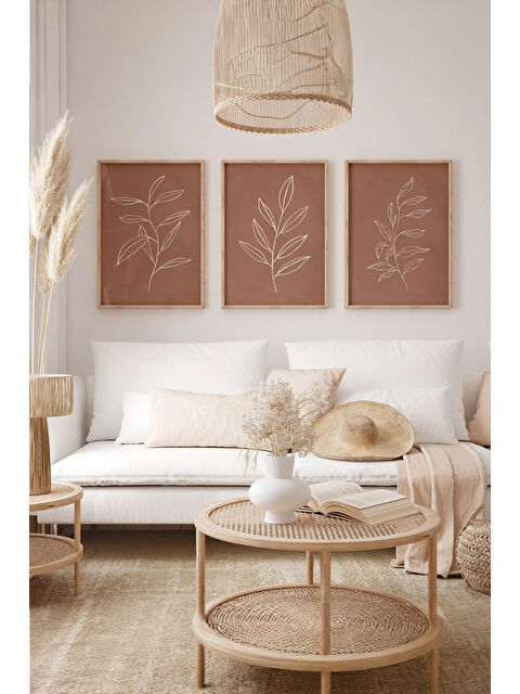 Artavessa Gerçek Ahşap Çerçeveli 3 Parça 3D Poster Tablo Seti - 3DARTSOHOSET52-3348