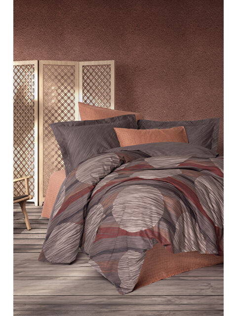 Varol Pamuk Box Modern Çift Kişilik Nevresim Takımı Fluss Tarcin - S000448057-23173