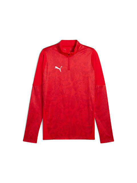 Puma teamCUP Football  Erkek Çeyrek Fermuarlı Üst - S000446652-37631