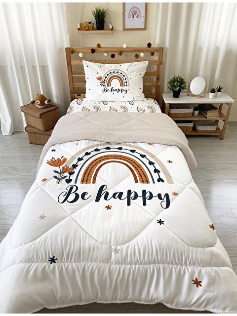 Evmila Tek Kişilik 160x220 cm Welsoft Çift Taraflı Silikon Yorgan Ve Uyku Seti - S000112448-23173