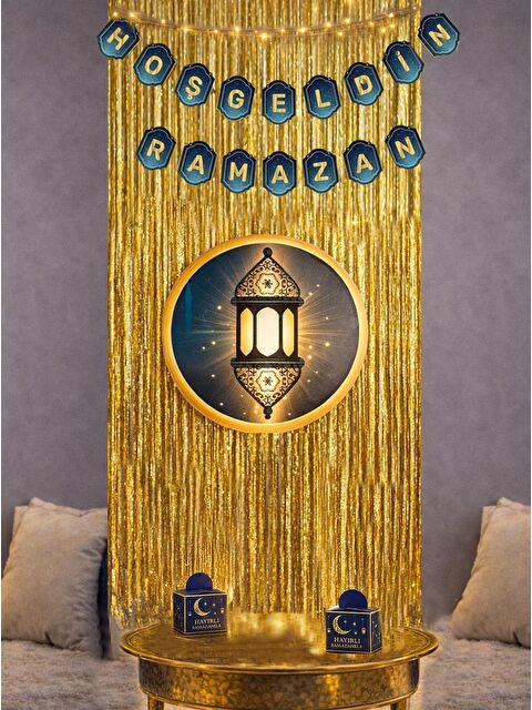 Parti Adresi Hoşgeldin Ramazan Duvar Süsleme Seti Led Işıklı Set - S000506208-23173