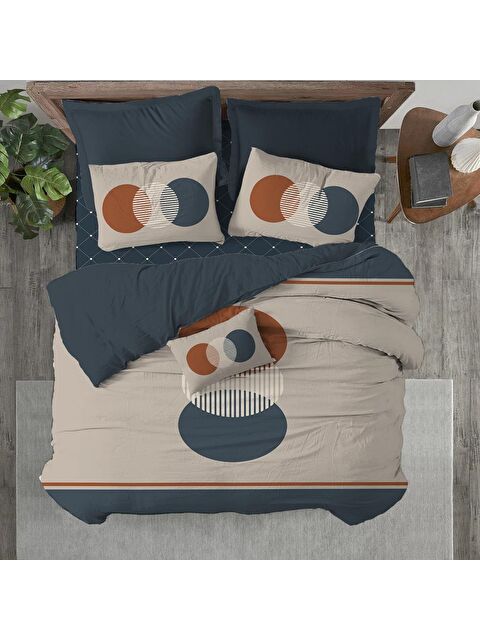 Evmila Baskılı,Desenli Çift Kişilik Nevresim Takımı (ÇARŞAFSIZ) 200x220 cm - S000232961-23173
