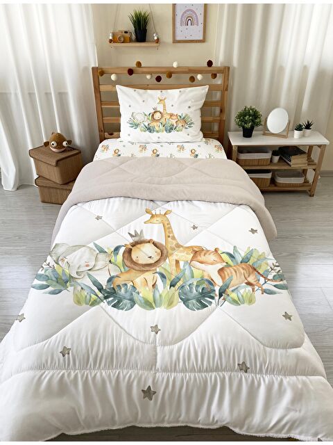 Evmila Tek Kişilik 160x220 cm Welsoft Çift Taraflı Silikon Yorgan Ve Uyku Seti - S000112449-23173