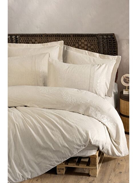 Varol Pamuk Box Keten Çift Kişilik Nevresim Takımı Forbes - S000448074-23173