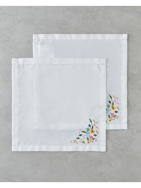 English Home Euphoria Polyester 2'li Misafir Peçetesi 38x38 cm Renkli - S000490679-37243