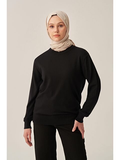 ALLDAY Siyah-Triko Kazak - S000500710-19351