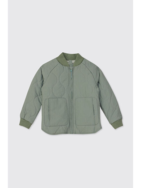 Panço Kız Çocuk Yeşil Kapitone Mont - S000514590-18194