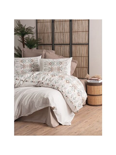 Varol Pamuk Box Candy Serisi Çift Kişilik Nevresim Takımı Asilo Kahve - S000448299-23173