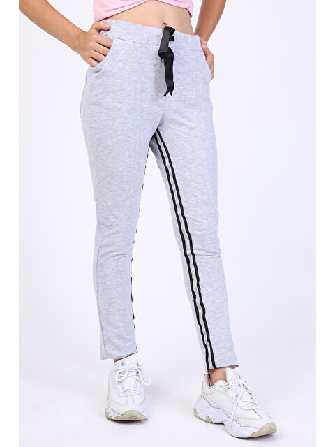 Toontoykids Kız Çocuk Şerit Detaylı Eşofman Altı - S000271978-74