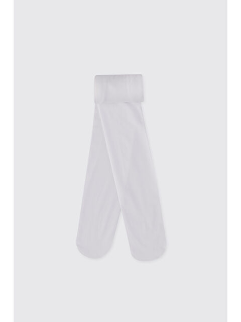 Panço Kız Çocuk Mikro Beyaz Külotlu Çorap - S000514592-20063