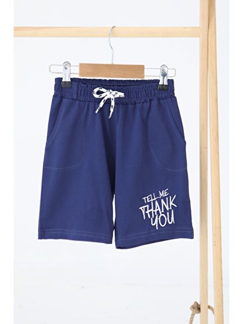 Tofisa Kız Çocuk Lacivert Baskılı Şort - 27337 - S000425981-21164