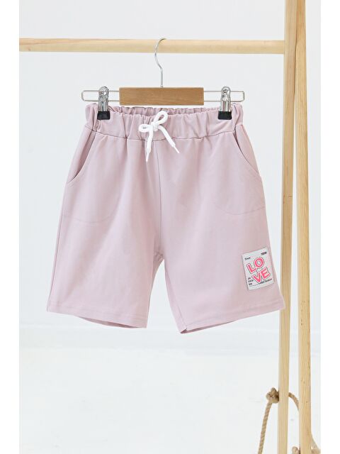 Tofisa Kız Çocuk Gül Baskılı Şort - 27332 - S000425979-20028