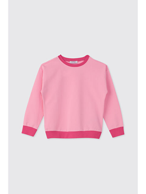 Panço Kız Çocuk Pembe Sweatshirt - S000514598-20024
