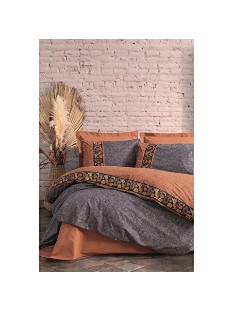 Varol Pamuk Box Folk Ark Çift Kişilik Nevresim Takımı Dalila Tarcin - S000448310-23173