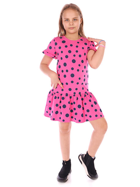 Toontoykids Kız Çocuk Komple Puantiye Baskılı Elbise - S000268279-18686