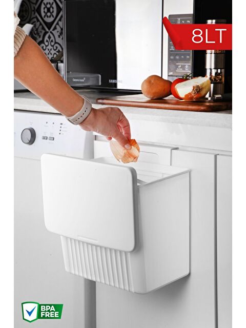 Nandy Home Askılı Fonksiyonel Çöp Kutusu 8Lt - S000333878-20063