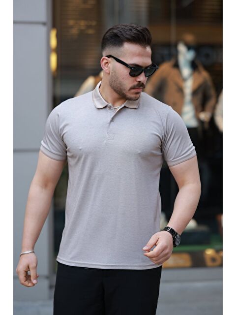 Jane's Erkek Yakalı Kagi Kumaş Kısa Kollu T-shirt