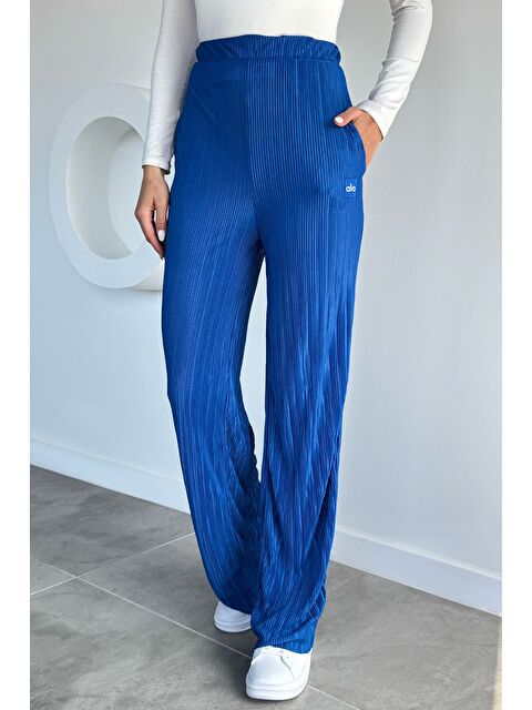 Gülseli Kadın Bel Lastikli Pileli Pantolon