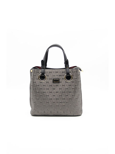 Silver Polo Kadın Omuz Çantası 975-38947 BAYAN ÇANTASI M46 PLATİN-MAT SİYAH - S000507916-19351