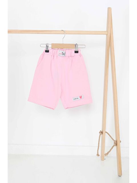 Tofisa Kız Çocuk Pembe Baskılı Şort - 27333 - S000425985-20024