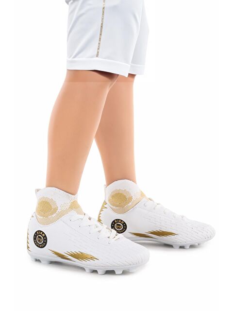 Kiko Kids Tusa FKP Boğazlı Krampon Çim Saha Erkek Çocuk Futbol Ayakkabı - S000131188-37222