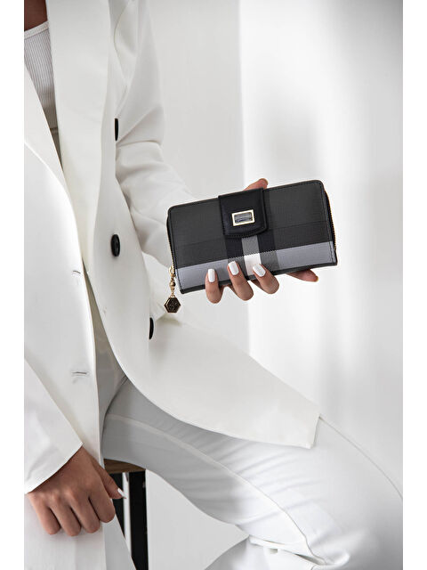 Silver Polo Kadın Cüzdan & Kartlık 928-34751 SILVER POLO CÜZDAN MK129 SİYAH-MAT SİYAH - S000507925-19351