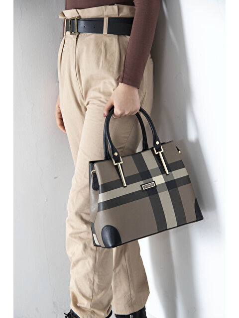 Silver Polo Kadın Omuz Çantası 667-9073 BAYAN ÇANTASI M80 KAHVE-MAT SİYAH - S000507937-19413