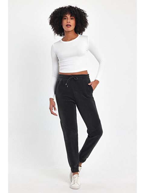 Süperlife Kadın Rahat Kalıp Softech Polar Eşofman Altı SPR24EA97 - S000086865-17308