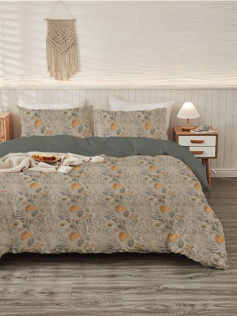 Evmila Baskılı,Desenli Çift Kişilik Nevresim Takımı (ÇARŞAFSIZ) 200x220 cm - S000232968-23173
