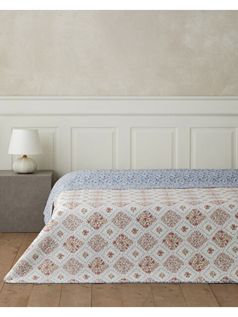 English Home Penny Bloom Tek Kişilik Çok Amaçlı Örtü 160x220 cm Mor - S000511849-20042