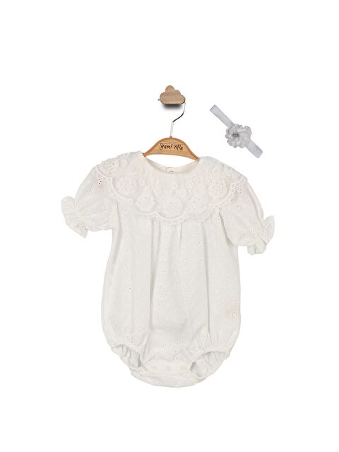 Yami Mia Dantel Yaka Bandanalı Fisto Kız Bebek Romper - S000132730-20063