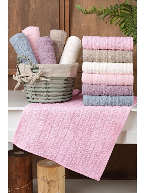 Zeynep Tekstil Path | 12'li  30x50 Cm El Ve Yüz Havlu Seti | Mutfak Havlusu - S000110196-20024