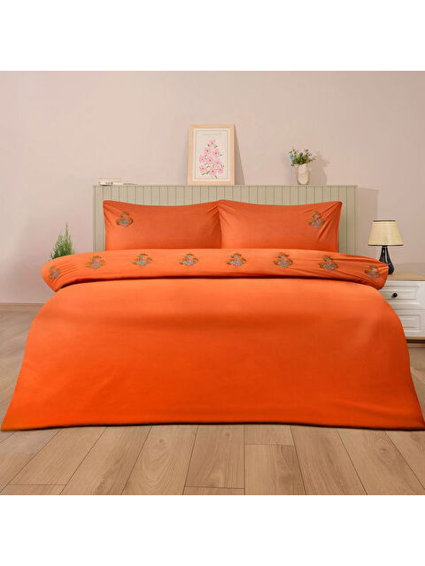 Evidea Soft Liora Çift Kişilik Nevresim Takımı - Kiremit - S000511862-18657