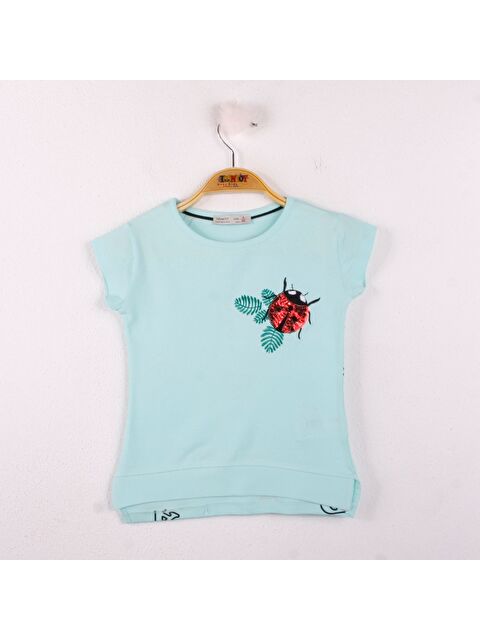 Toontoykids Kız Çocuk Tişört Uğur Böceği Nakışlı - S000255387-1180