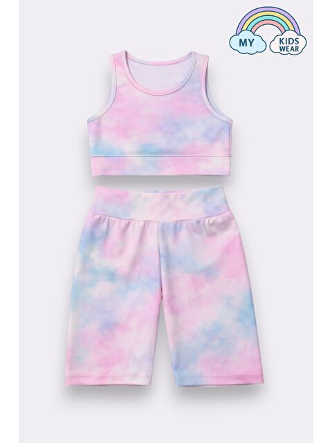 My Kids Wear Kız Çocuk Çok Amaçlı Batik Desenli Mayo & Spor Takımı 12436 - S000501981-6346