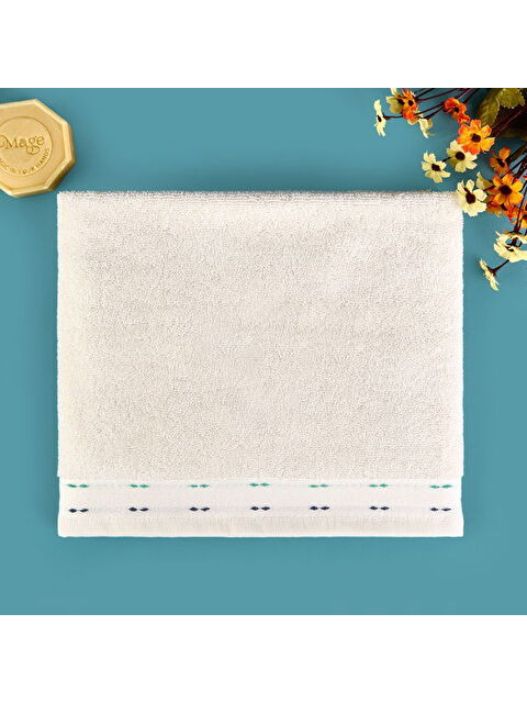 Evidea Soft Tiny Yüz Havlusu - Ekru / Renkli - 50x90 cm - S000511880-5409