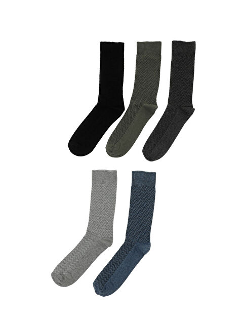 Polaris JAKAR 5LI SKT-M 4PR Siyah Erkek Soket Çorap - S000396505-19351