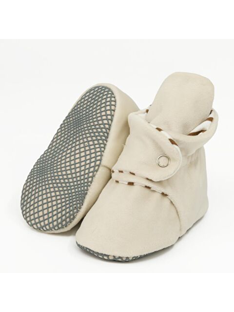 Ella Bonna Kadife Bebek Pandufu, Kaydırmaz Taban Ev Botu, Kreş Ayakkabısı, Organik Pamuk Patik - S000245148-19966