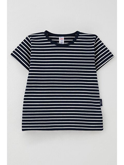 Breeze Erkek Çocuk Tişört Çizgili Lacivert (3-7 Yaş) - S000401071-21164