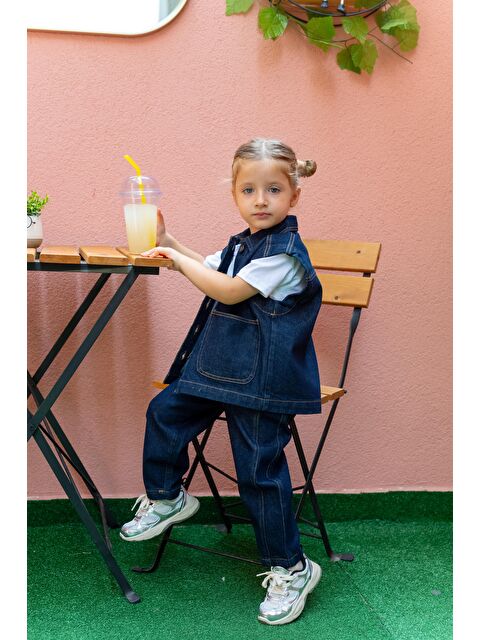 CİGİT Kız Çocuk Jean Yelek - S000285019-17234