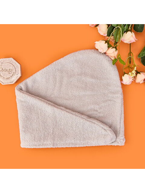 Evidea Soft Pamuk Saç Havlusu - Gri - 55x25 cm - S000511893-20600