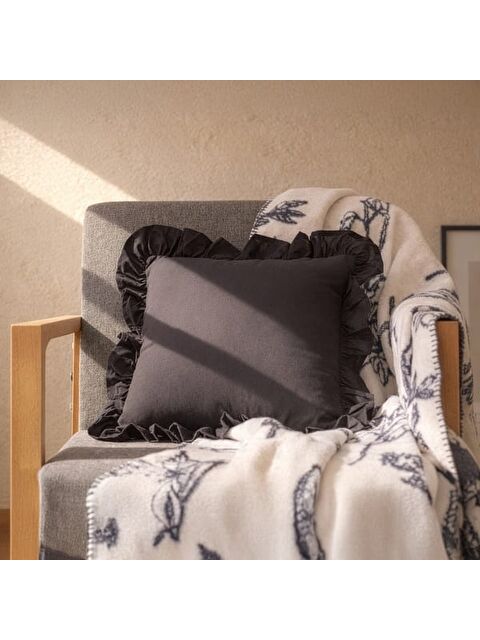 Evidea Soft Fancy Kırlent - Siyah - 40x40 cm - S000511897-19351