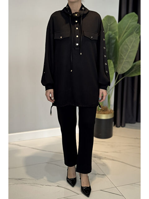 Remsa Basic 2li Pantolonlu Takım 25150 Siyah - S000463174-19351