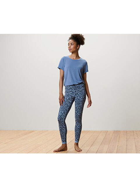 Tchibo Kadın Spor Tayt, Çift Taraflı, Mavi - S000486360-17234