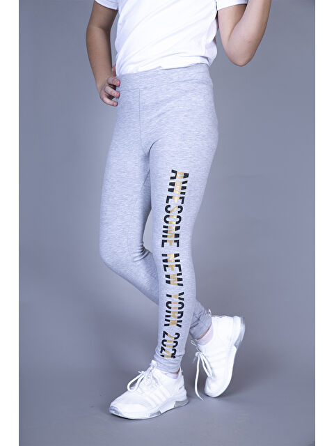 Toontoykids Kız Çocuk New York Baskılı Tayt - S000385262-74