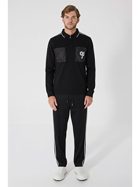 Sabri Özel Giotelli Erkek Siyah Premium Eşofman Takımı - S000525198-19351